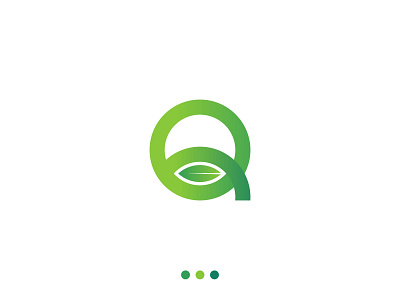 Q Leaf Logo | Q letter logo