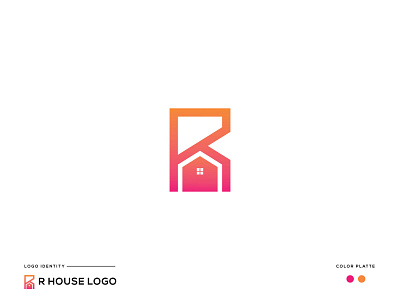 Letter R House Logo | R Monogram brand identity creative logo design house logo lettermark logo design logo designer minimal logo minimalist logo modern logo property logo real estate logo real estate logo design vector