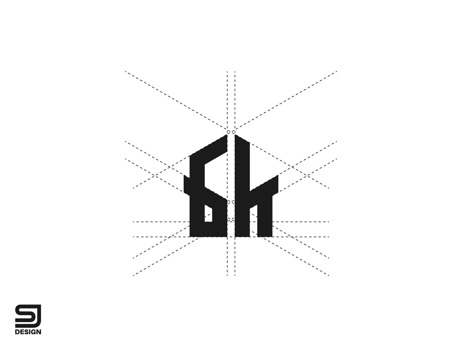 Premium Vector | Initial bh logo design vector template abstract letter bh  vector illustration logo design