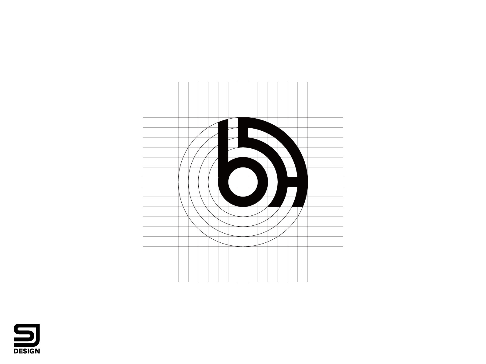 Ba logo b a design white letter bab Royalty Free Vector