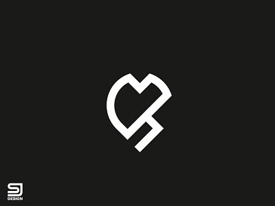 Minimalist MH Logo | Heart MH Logo | Monogram