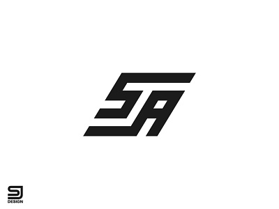 SA Minimal Logo Design | SA monogram | Letters logo