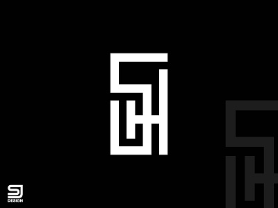 SH Logo Design | SH Creative Logo | SH Monogram
