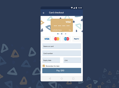 Daily UI #2 Credit Card Checkout adobe xd