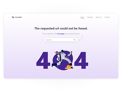 Daily UI #8 404 page