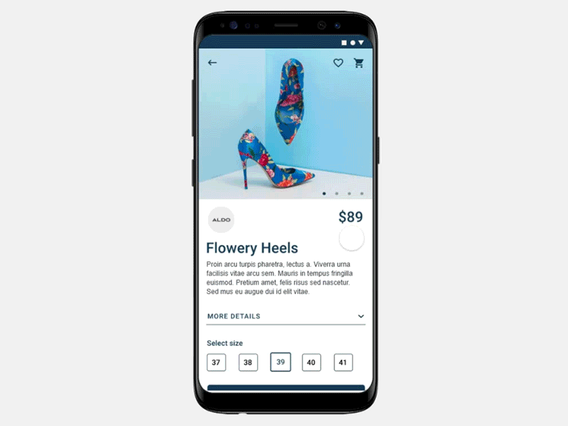 Product page figma gif protopie