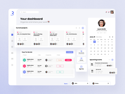 Saas Dashboard / Landing Page by Camille Massu on Dribbble