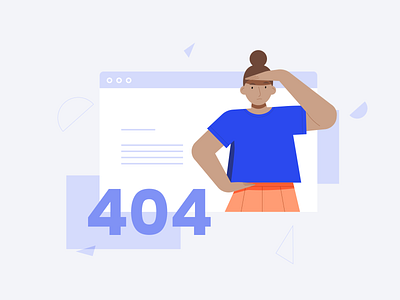 404 Page Illustration 404 error 404 page design dribbble illustration illustrator vector