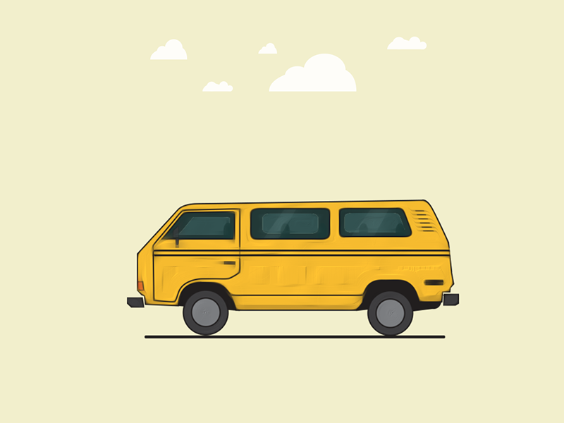 Danfo yellow nigeria transport gidi lagos illustration bus danfo