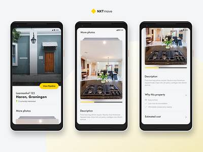 NXTmove: Real Estate concept 2 mobile web real estate sketch web