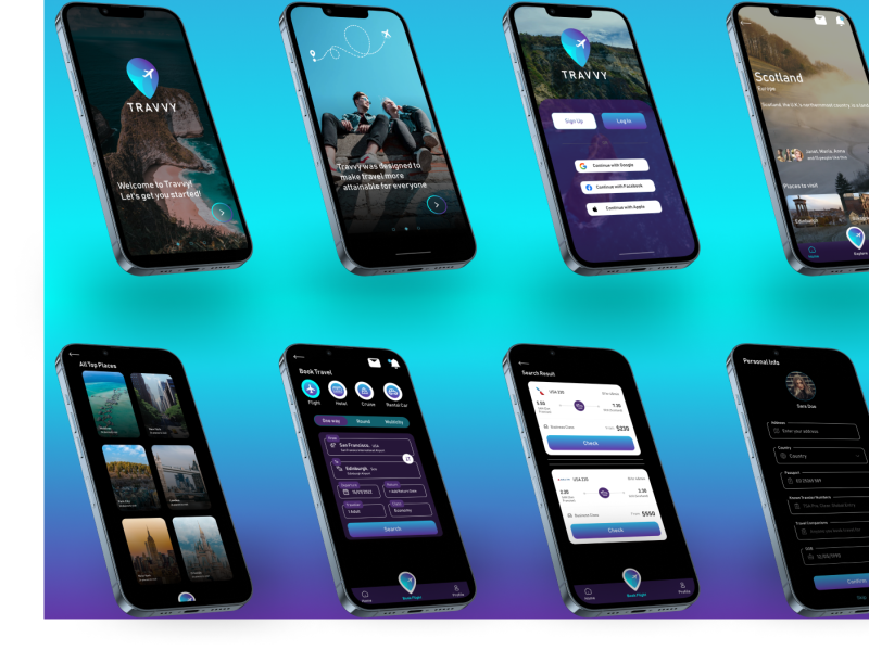 Fintech Travel Mobile App Design by Aijaz Ahmed on Dribbble