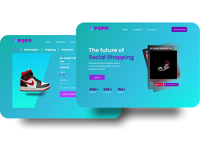 Crypto Landing Page Website add to cart app branding cart page crypto website design design ecommerce graphic design landing page landing page website design logo nft landing page nft product page nft website product description product page product page website design ui ux website design