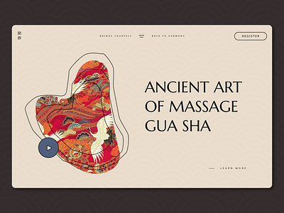 GUA SHA Web site graphic design web design web page web site