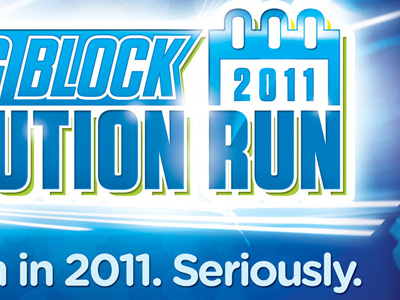 New ID art, 2011 Starting Block Resolution Run 2011 5k logo poster racing resolution run startingblock