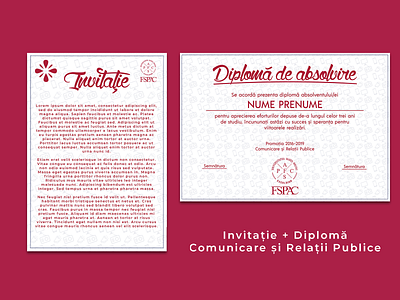 Diploma and Final Year Ceremony Invitation mock-up (CRP)