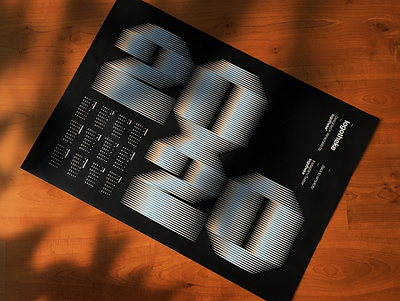 2020 Calendar 2020 calendar font poster type type art