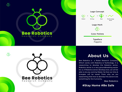 Bee Robotics Unused Logo, Branding Design