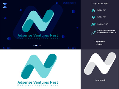 Adsense Ventures Nest Logo Design, N Letter mark logo adsense clean clean concept concept design creative creative branding creative designer creative logo dailylogochallenge design elegant graphicdesign lettermark logo logodesign logos logotype logotype design logotypes tech logo