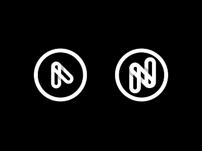 A,N Letter Minimal Logo Design