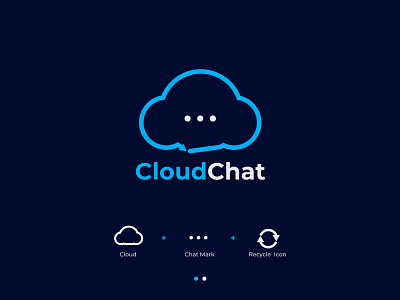 Cloud Chat logo clean concept design creative creative logo design elegant gradient graphicdesign logo logo design logodesign logos logotype minimal minimalist minimalist logo modern modern logo unique vector