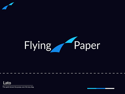 A Modern Logo  Paper Fly logo design