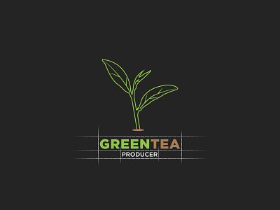 Green Tea Minimal Logo,  Logo from Image!