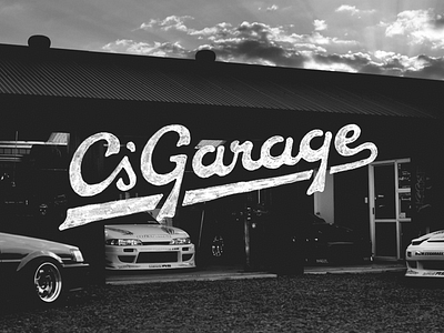 C's Garage Type graphic design hand lettering illustration typography