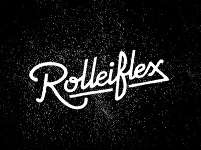 Rolleiflex graphic design hand lettering lettering typography