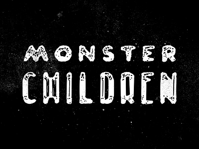 Monster Children graphic design hand lettering lettering typography