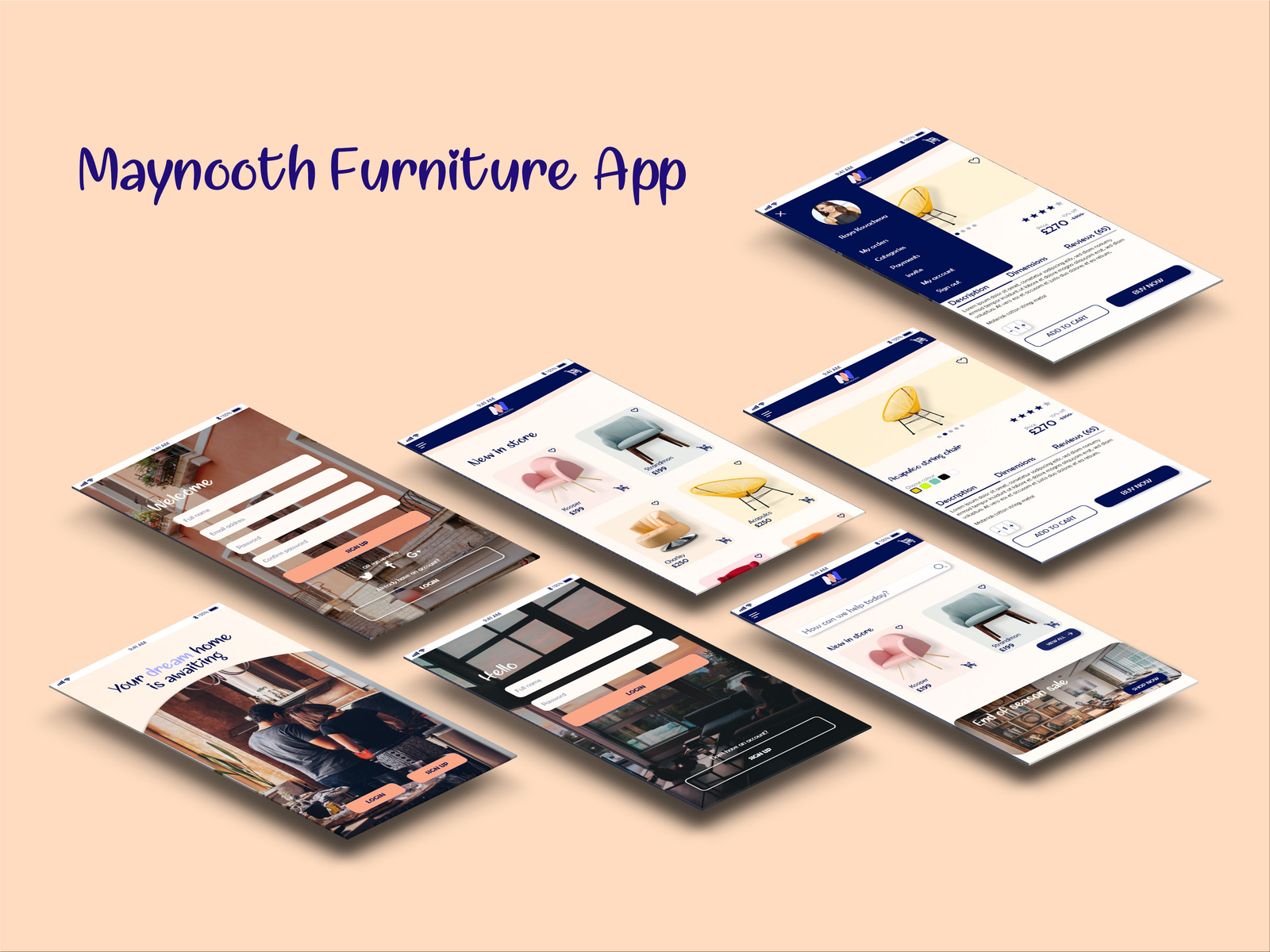 Maynooth Furniture App by Raya Kovacheva on Dribbble