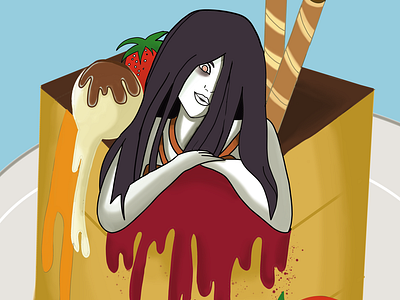 teketeke cake character characterdesign creative cute horror art icecream illustration legend macabre sweet urbenlegend