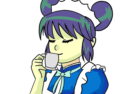 mint fanart anime character fanart illustration mint tea tokyo mew mew