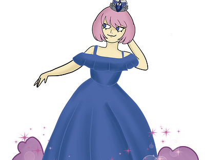 perfume princess cartoon character creative cute fantasy illustration