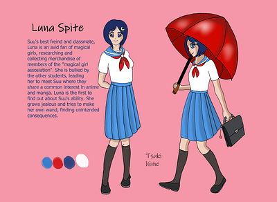 luna design character characterdesign clipstudiopaint concept creative cute illustration mangaart