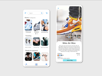 Shopping app concept