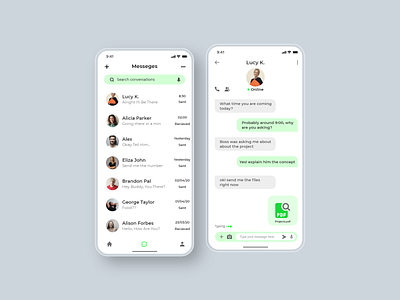 Texting and calling app concept design illustration uidesign uiinspiration uiux uxdesign uxinspiration