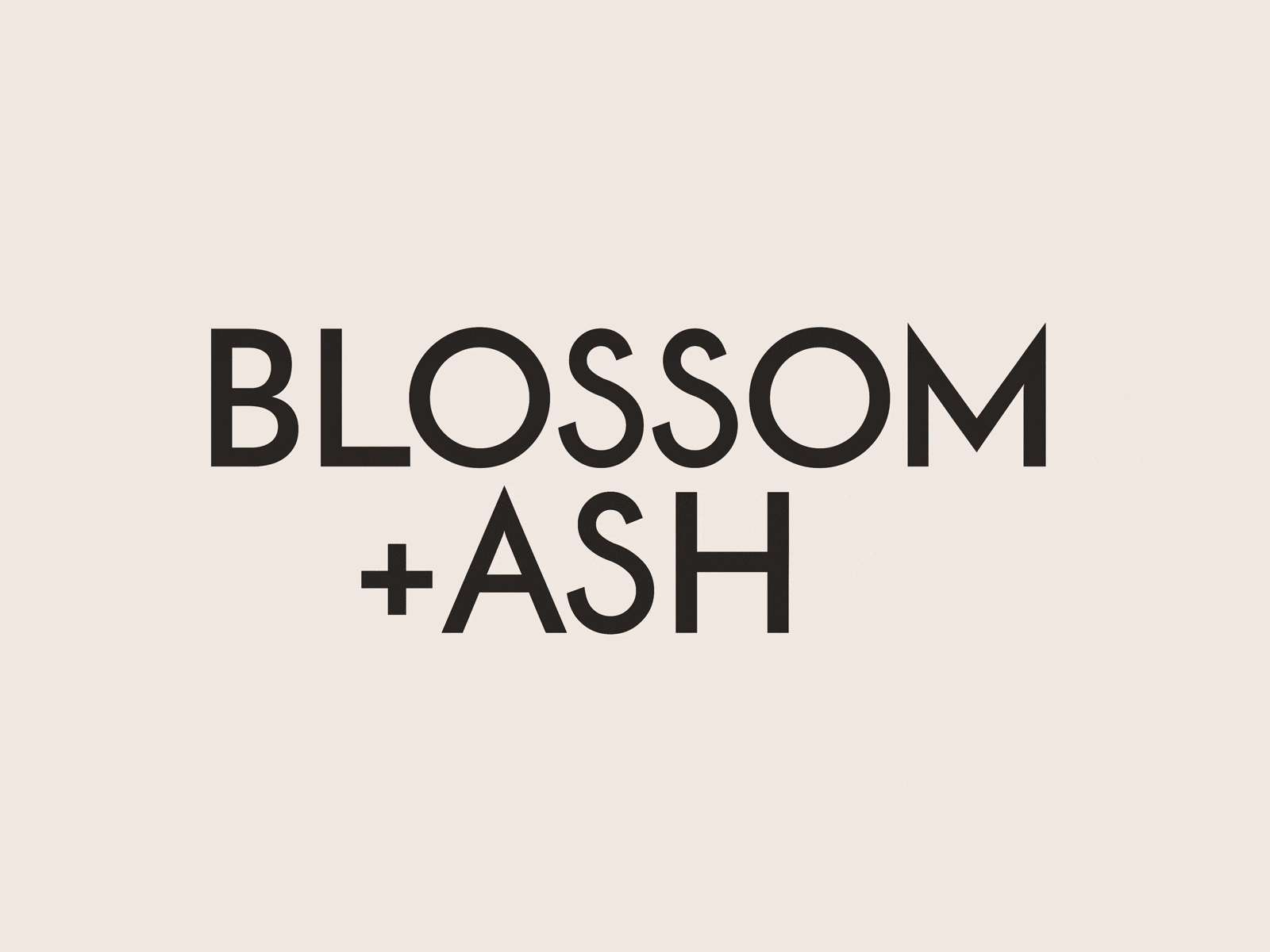 Blossom & Ash - Further Gif animation art brand design brand identity branding branding design colour palette design design art logo logo design logodesign logotype