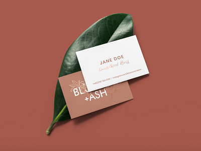 Blossom & Ash Business Cards brand design brand guideline brand identity branding colour palette design designer illustration logo design typography