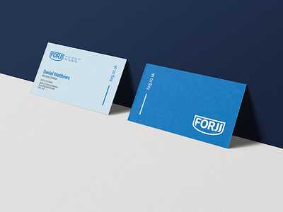 Forjj Business Cards brand identity branding colour palette design editorial editorial design logo logo design logotype typography