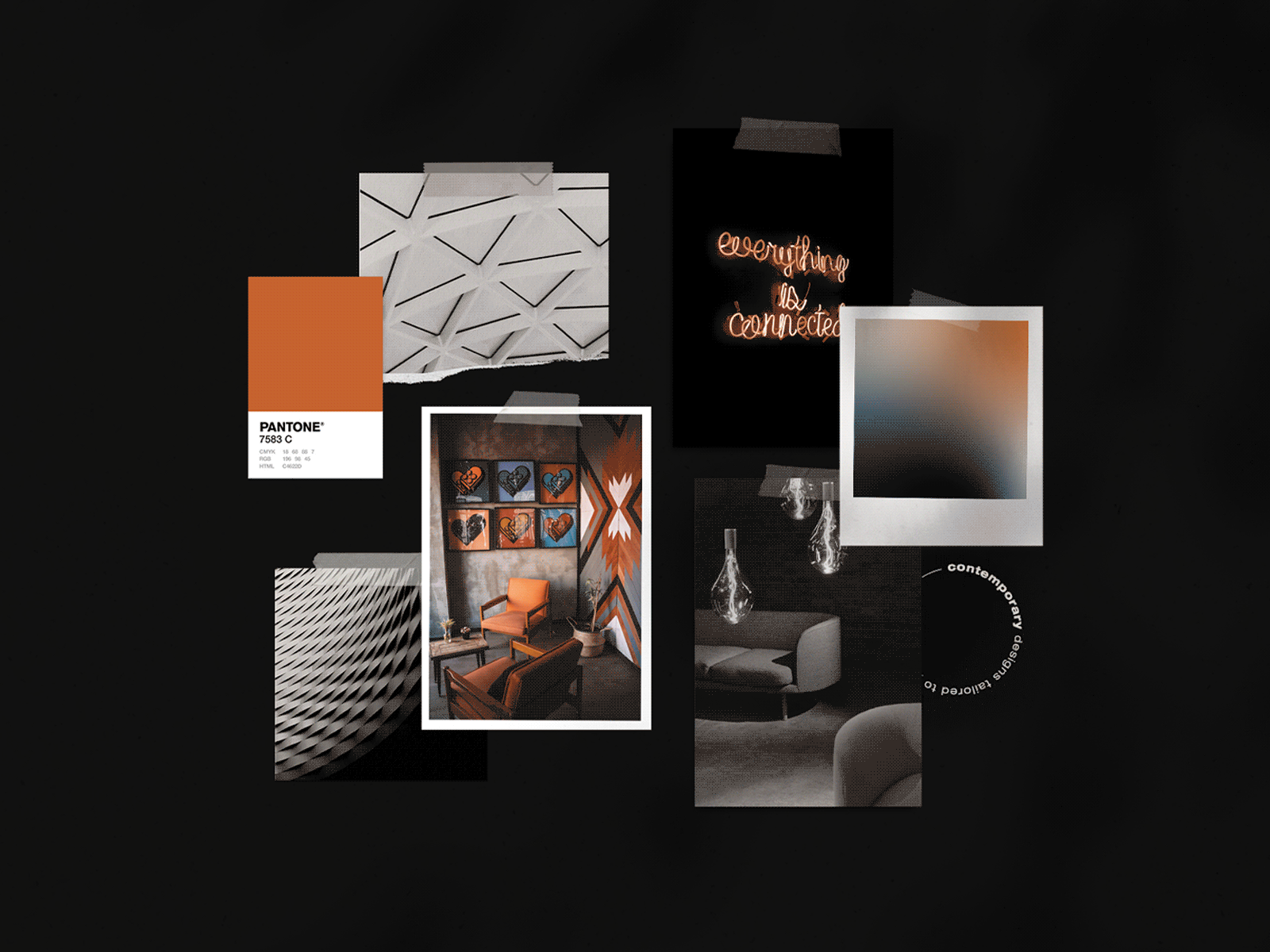 Erinn Moodboard brand design brand guideline brand identity branding branding agency branding and identity colour palette design logo logo design logotype moodboard