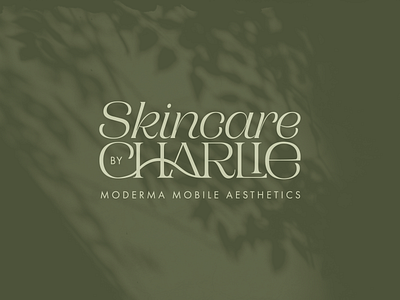 Skincare by Charlie Logo aesthetic beautician branding brand design brand guideline brand identity brand mark branding colour palette corporate identity design graphic design identity illustration logo logo design natural logo serif typeface skincare typography vector