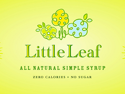 Little Leaf Simple Syrup Packaging Label