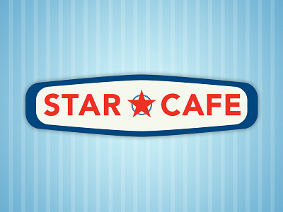 Star Café branding cafe logo retro star