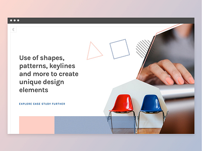 Colour of the year - homepage hero unit desktop colour design desktop geometric keylines responsive shapes web year