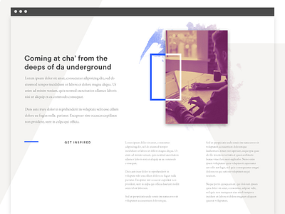 About us - Layout exploration (Desktop) about design desktop minimal responsive shapes us web