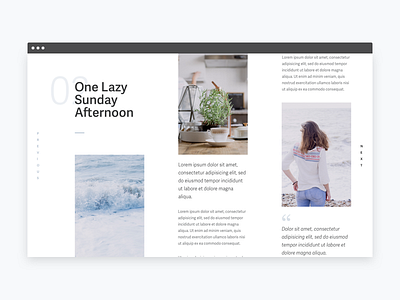 Blog Article - Print Style Layout article design grid layout lazy post print style sunday swiss web