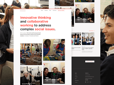 Imagined Futures - Homepage exploration design desktop exploration gotham homepage not-for-profit responsive ui ux