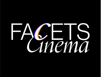 Facets Cinema adobe branding cinema design graphicdesign illustrator logodesign movies typography