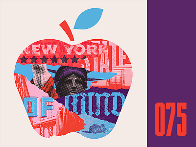 Everyday - 075 apple big apple bridge collage everyday liberty new york texture true grit