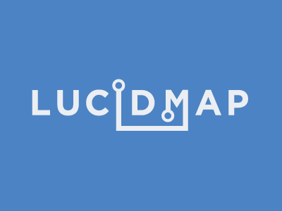 LucidMap branding city logo metro subway trains transit transportation